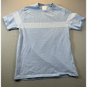 Cactus Man Ricky Singh Mens Large Blue Striped T Shirt Crew Neck Pocket